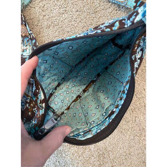 Vera Bradley Libby Java Blue Retired Print Adjustable Shoulder Crossbody Bag - Picture 5 of 5